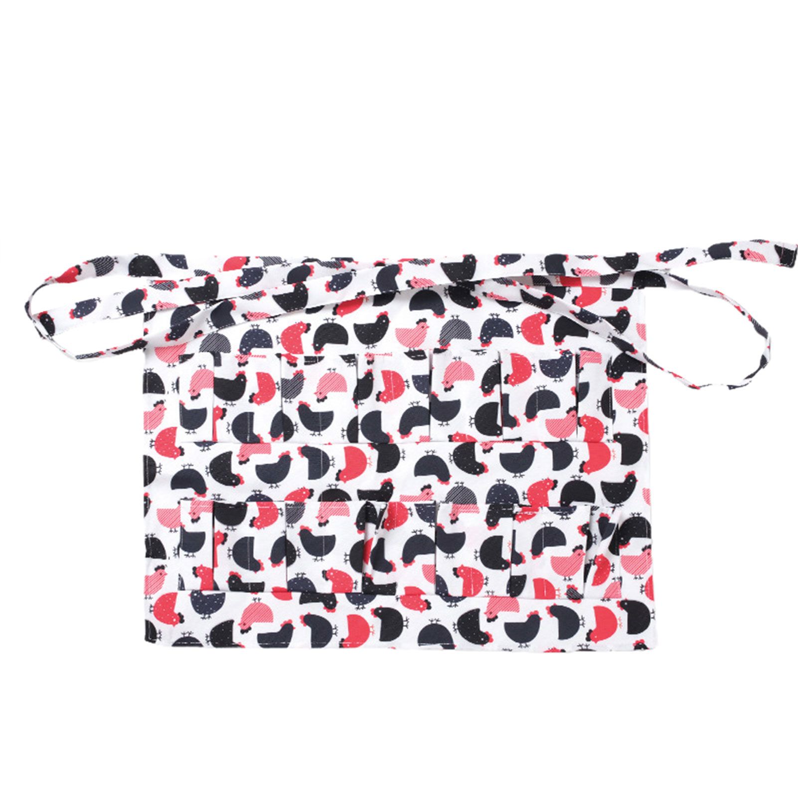 Apron Adjustable Multiple Deep Pockets Polyester Multiple Egg Pocket Apron for Gathering Eggs