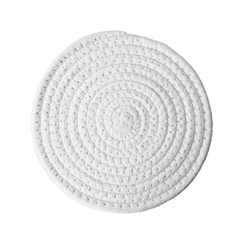 Absorbent Drink Coasters Mat Braided Drink Heat-Resistant Round Coasters Pad