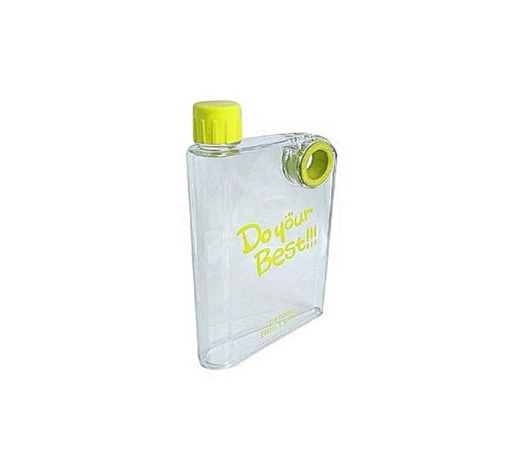 Notebook Water Bottle (380ml) - Transparent