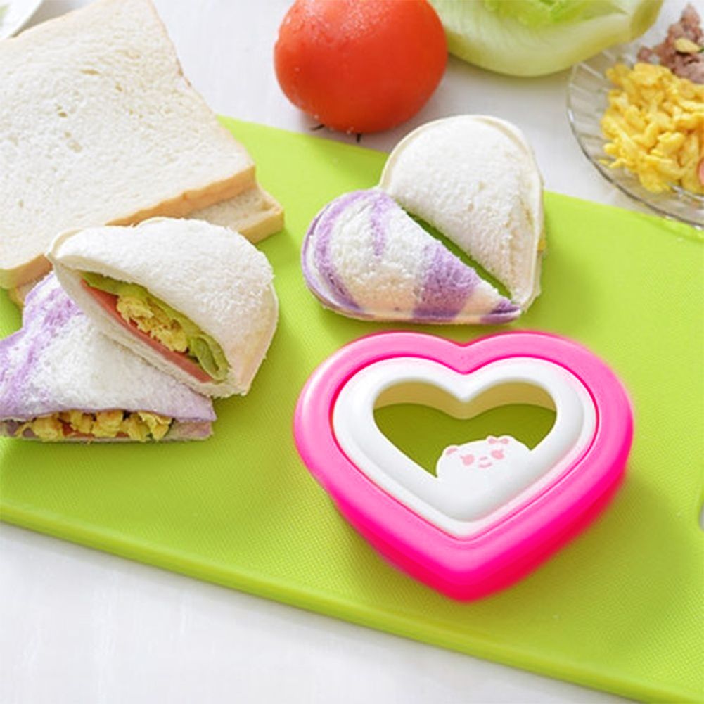 Love Heart Shape DIY Lunch Bento Breakfast Tool Toast Cake Sandwich Mold Cutter