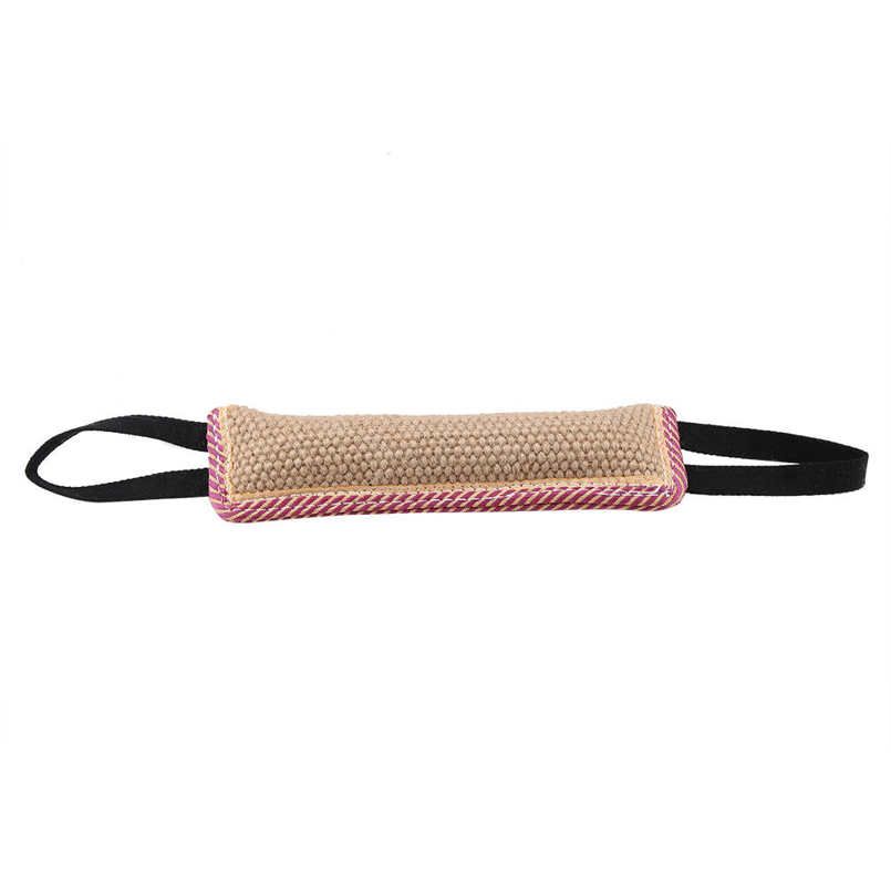 Durable Pet Dog Tear Bite Toy Training Rod Tug with Handles 30 * 8 cm