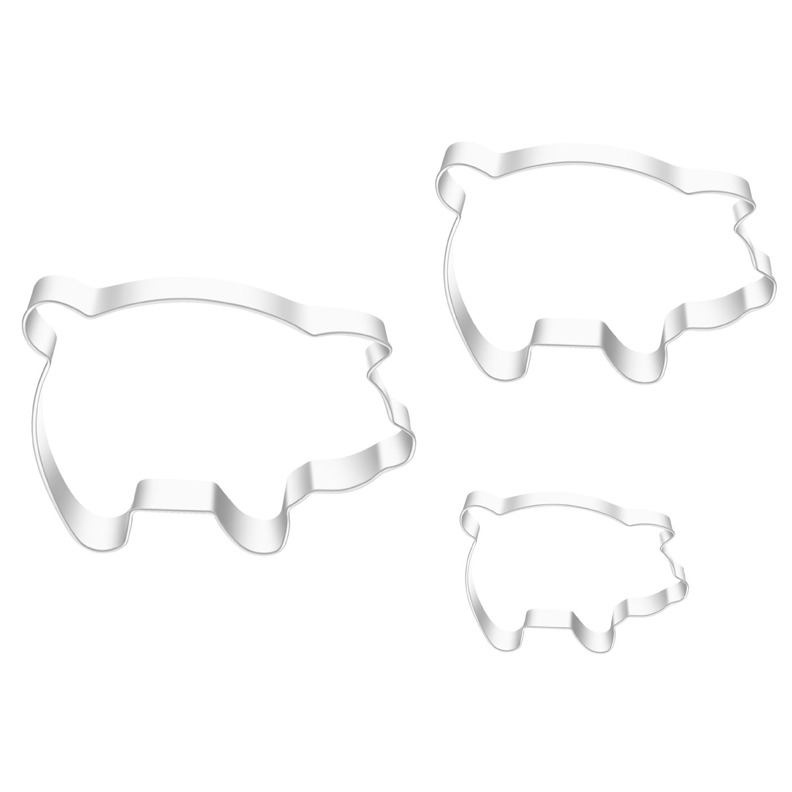 Cookie Mould Stencils Pig Shape Sweet Pastry Biscuit Molds