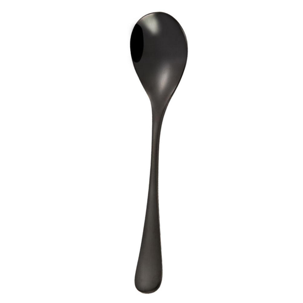 1Pc Solid Color Stainless Steel Coffee Tea Cream Cocktail Stirring Spoon Cutlery