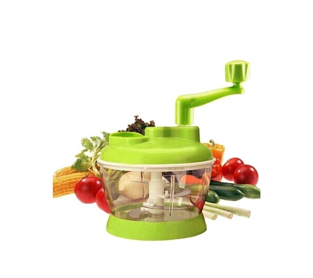 Veggie Chop Hand Food Chopper - Green and White