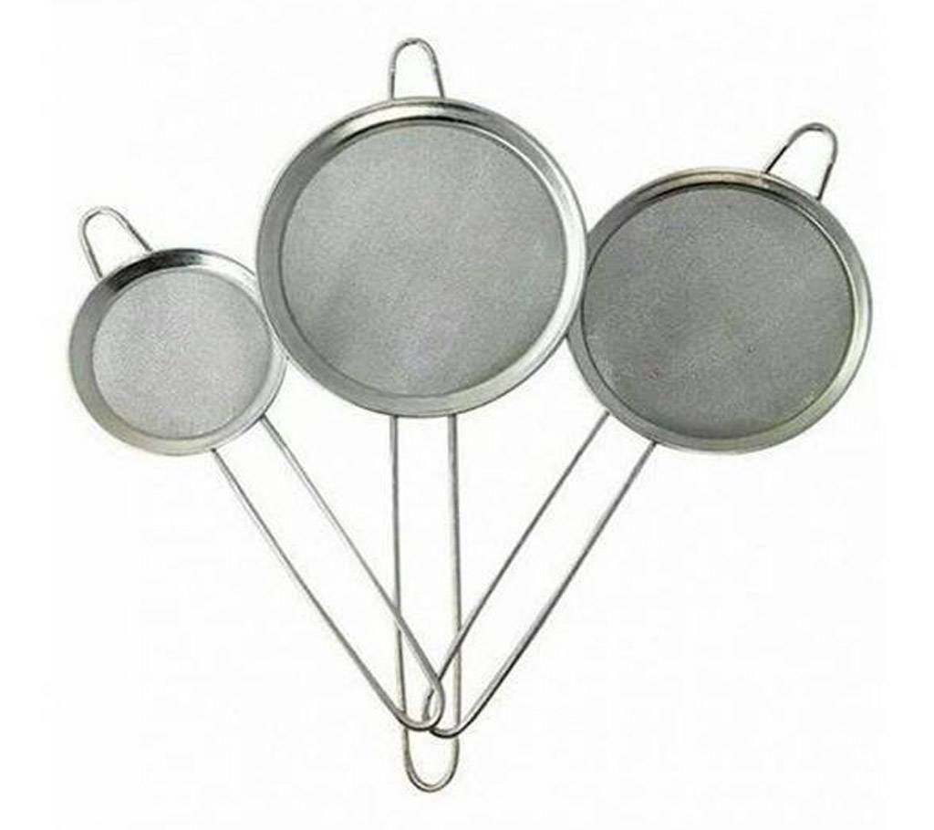 Pack of 3 - Steel Mesh Tea Strainer