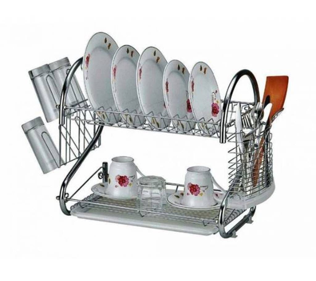 2 Layer Kitchen Rack - Silver