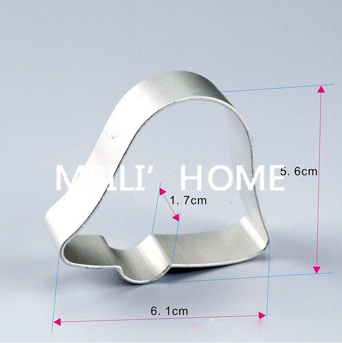 Chiristmas Bell Metal Cake Cookie Bakeware Mould Fondant Cookie Cutters Biscuit Mold Kitchen Diy Gingle Bell 2713