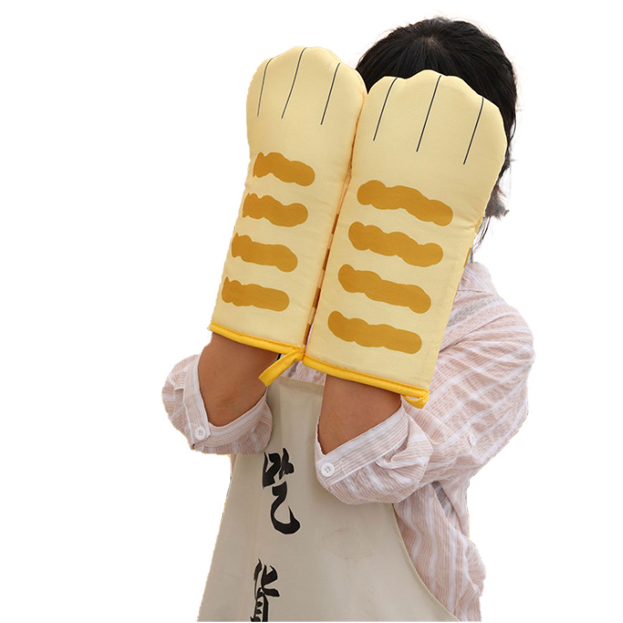 Kitchen Oven Gloves, Microwave Glove, Super Heat-Resistant for Pot Rack Cooking Food Baking Hand Protector