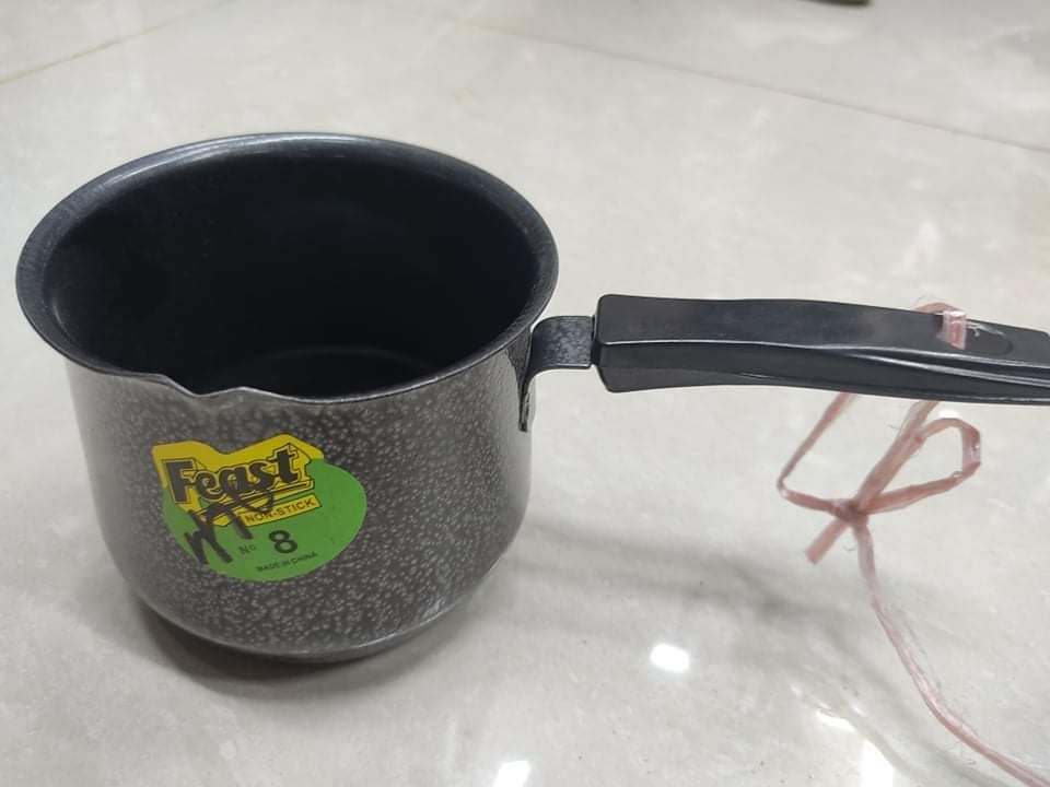Non-Stick Milk,Tea,Coffee Pot-500 Ml, 8 no Pot (Black)