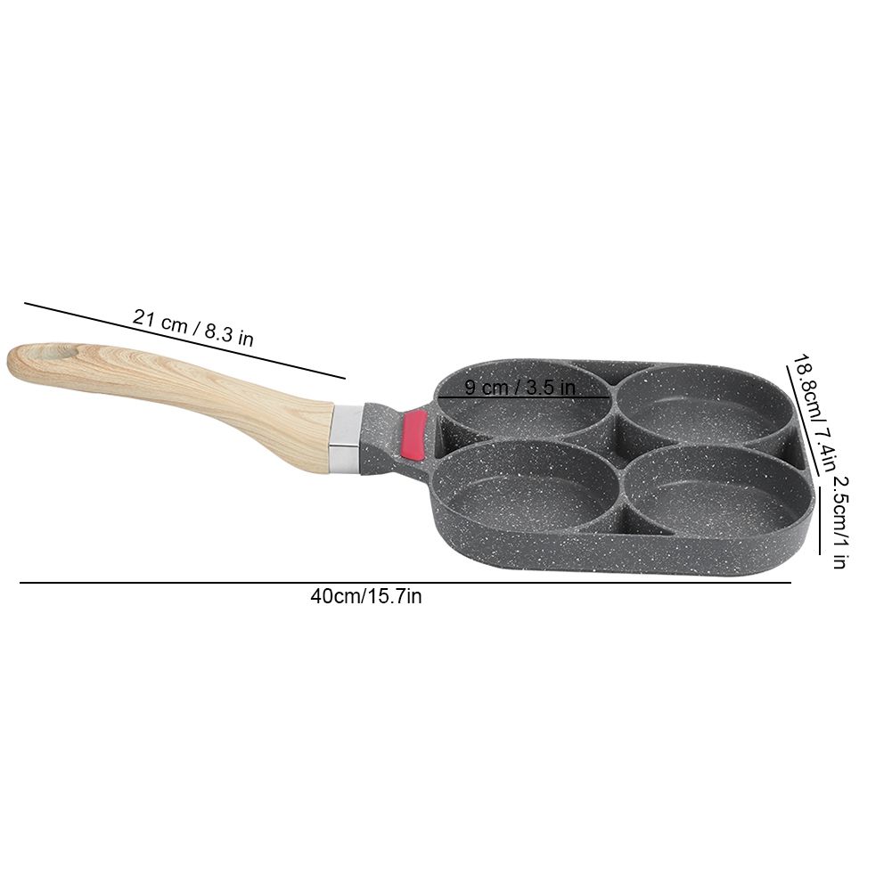 Kitchen Breakfast Pancake Cooking Pan Aluminum Frying Mold for Egg Hamburger with Handle