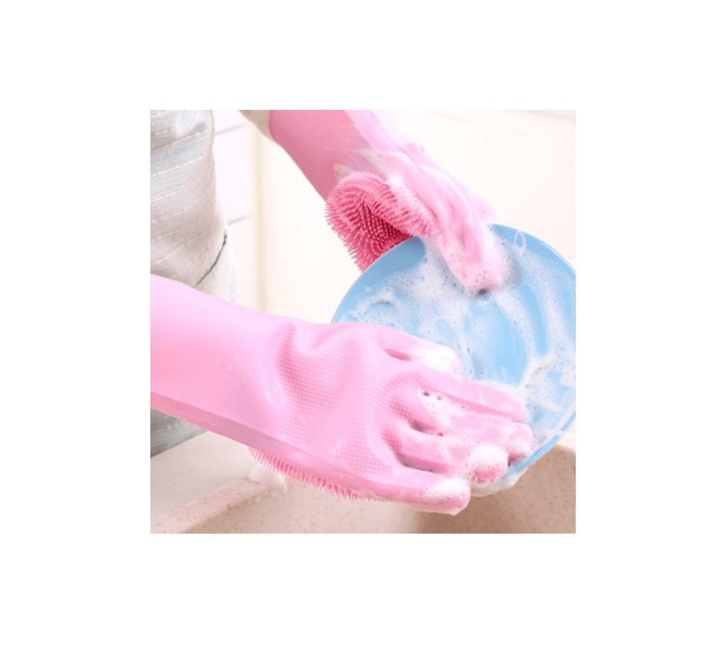 Silicone Dish Washing Gloves(Code-HS719)