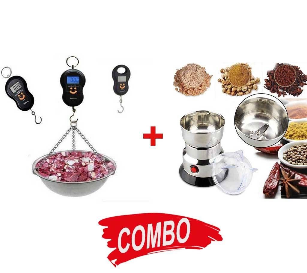 Nima Electric Spice Grinder + Electronic Scale Portable weight Comboo