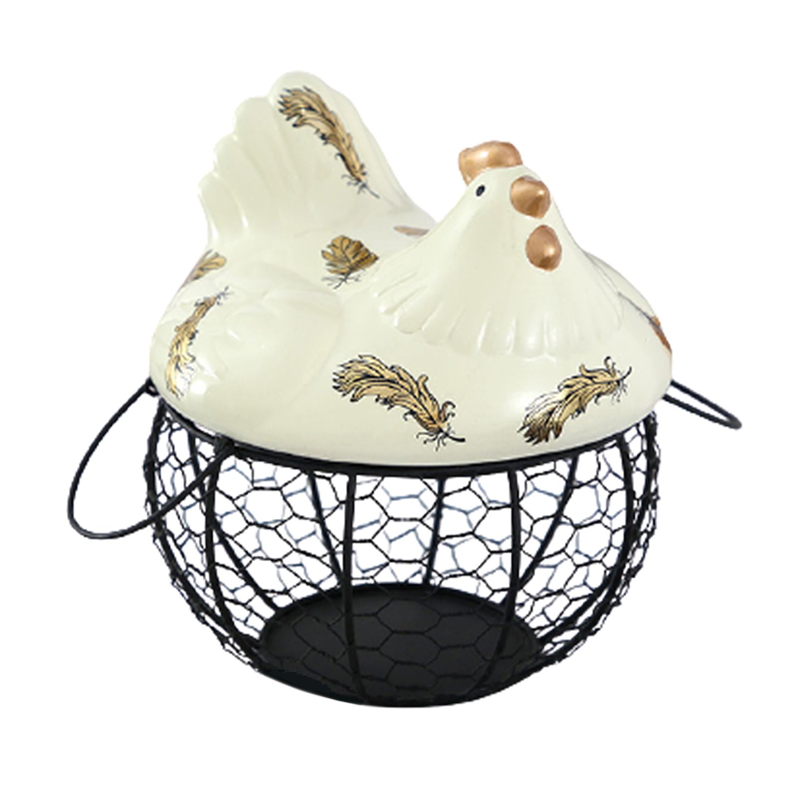 Foldable Large Capacity Egg Fruits Storage Basket Kitchen Sundries Holder Decor