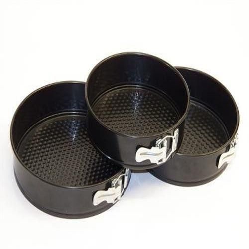 Round Shaped Cake Pan Set - Black