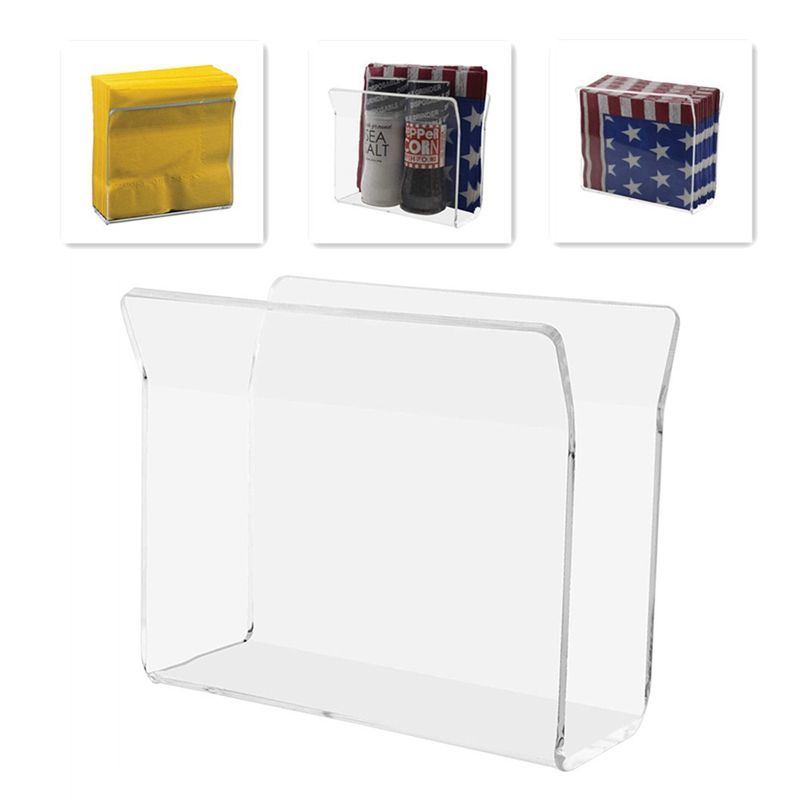 Acrylic Cocktail Napkin Holder, for Napkin Kitchen Dining Table Decor