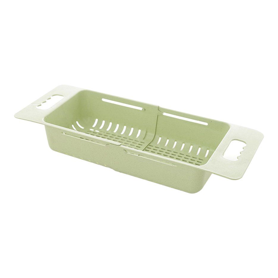 Dropshipping Retractable Adjustment Sink Telescopic Washing Basket Washing Fruit And Vegetable Basket Kitchen Drain Basket