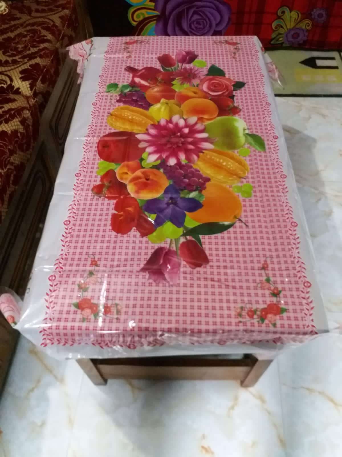 PVC Plastic Soft Table cloth Mat Table Cover - 130cm*80cm