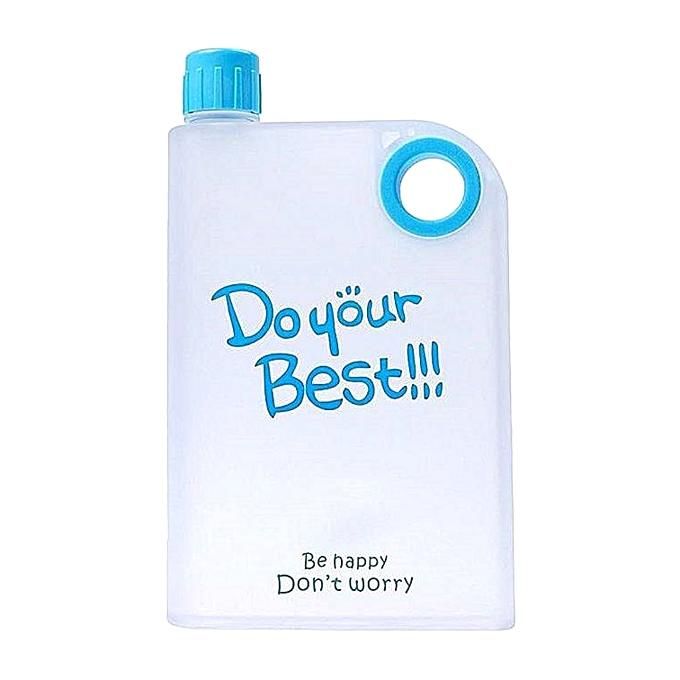 Notebook Water Bottle - Transparent