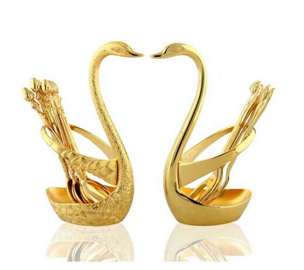 Swan Stand Spoon Set