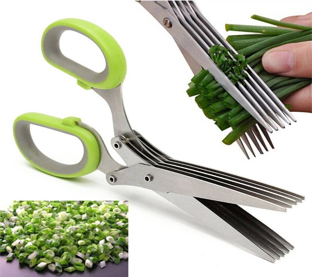 5 Layer Stainless Steel Kitchen Scissors 