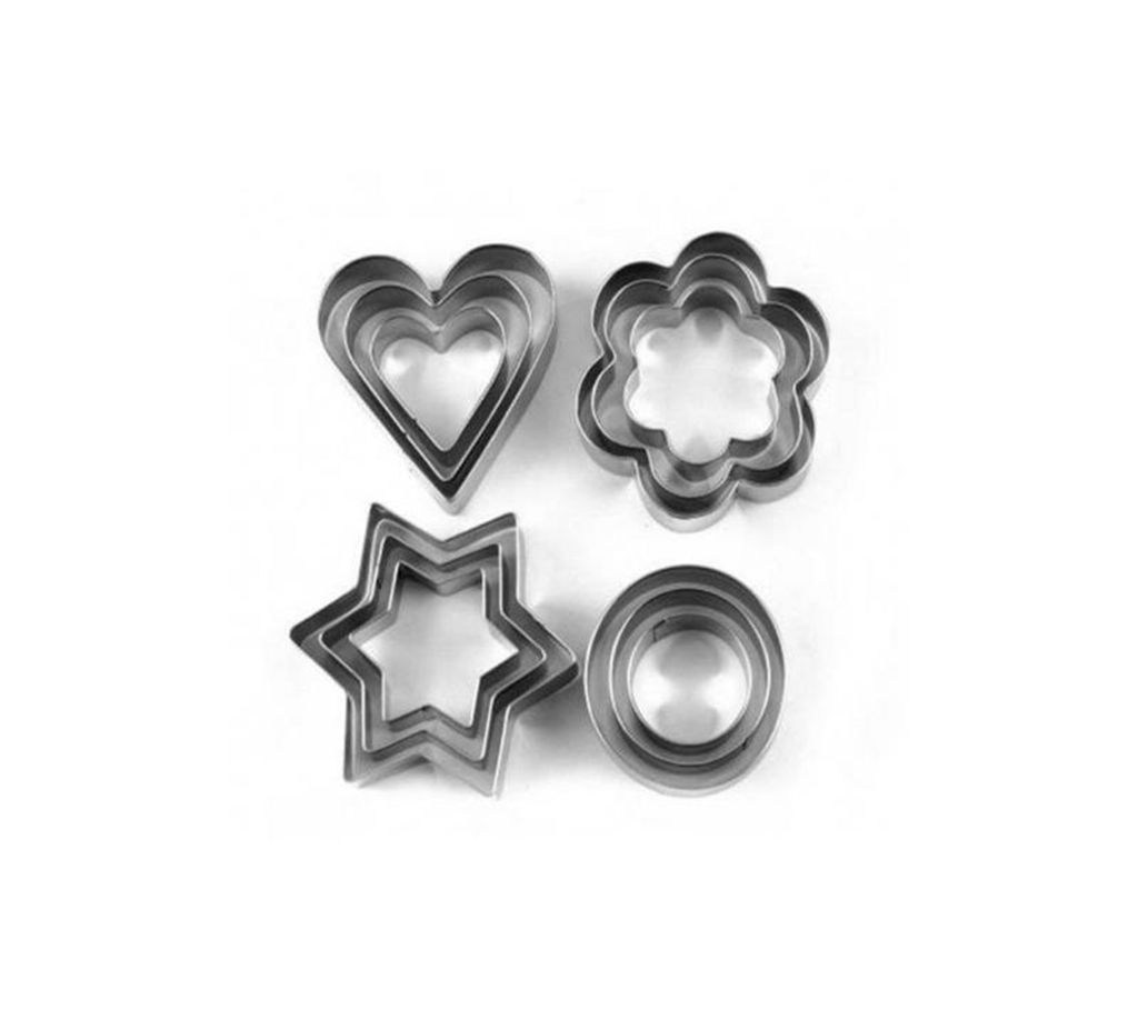 12 Piece Coolie Cutter - Silver