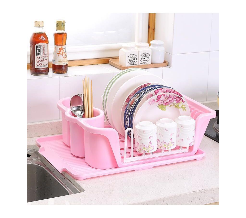 Dish Drying Rack - Pink