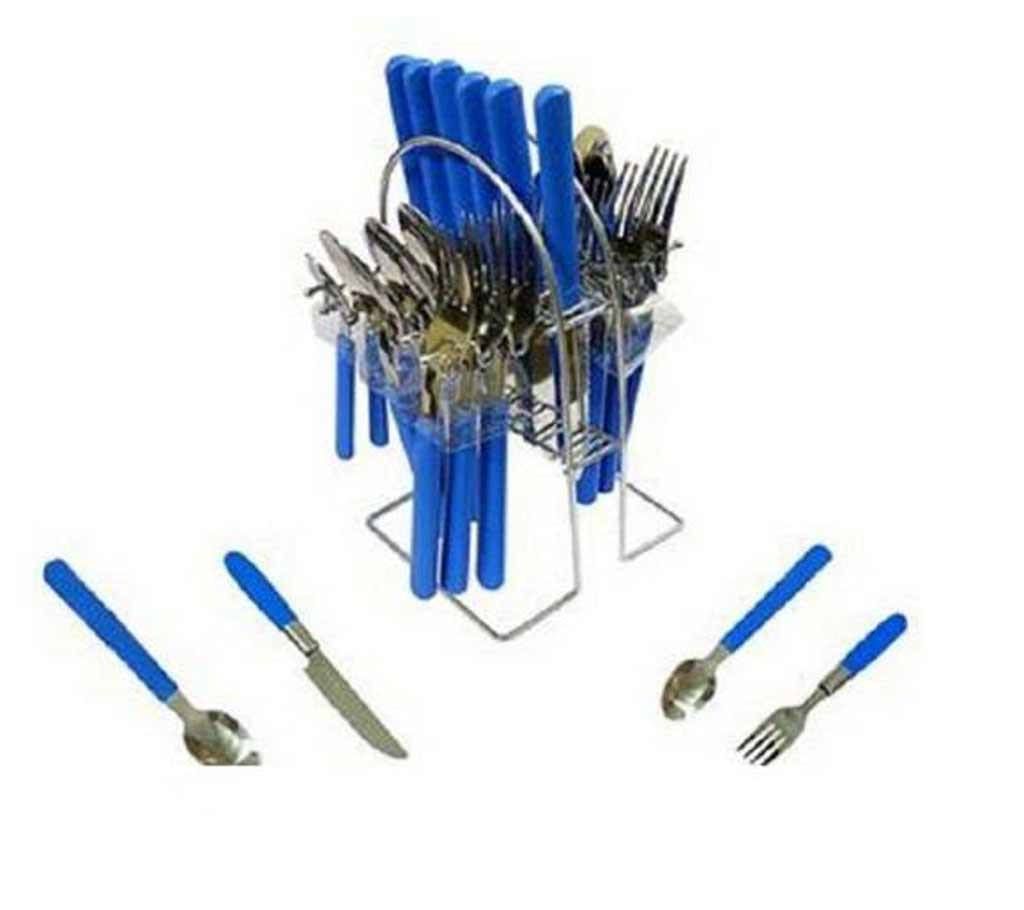 Nova black barry cutlery set-24 piece