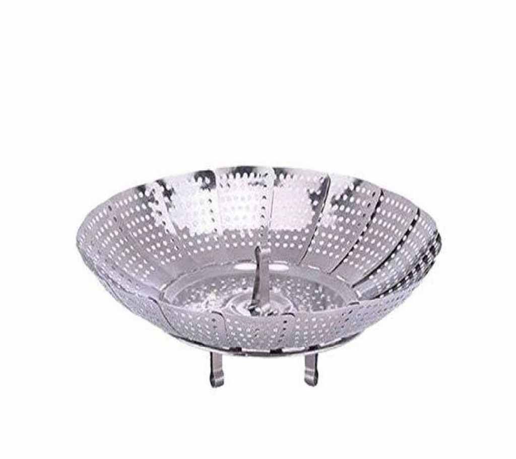 Adjustable Stainless Steel Steamer - Silver
