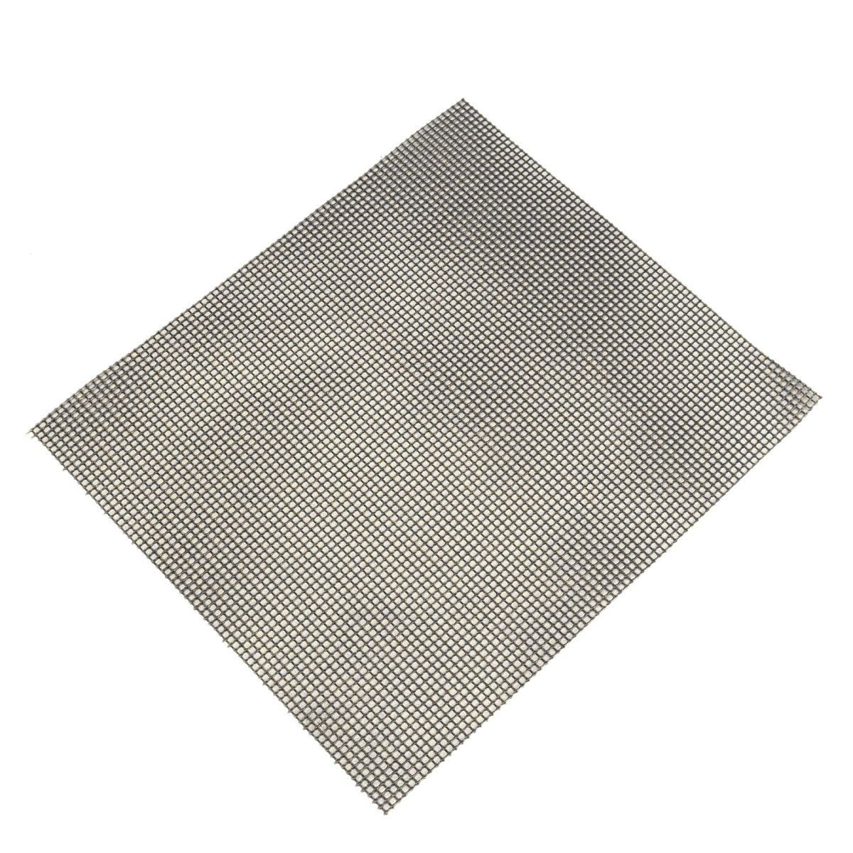 Non Stick Oven Baking Mesh Sheet Tray Crispy Chips Pizza Grill Pan Food Crisper Black - Black