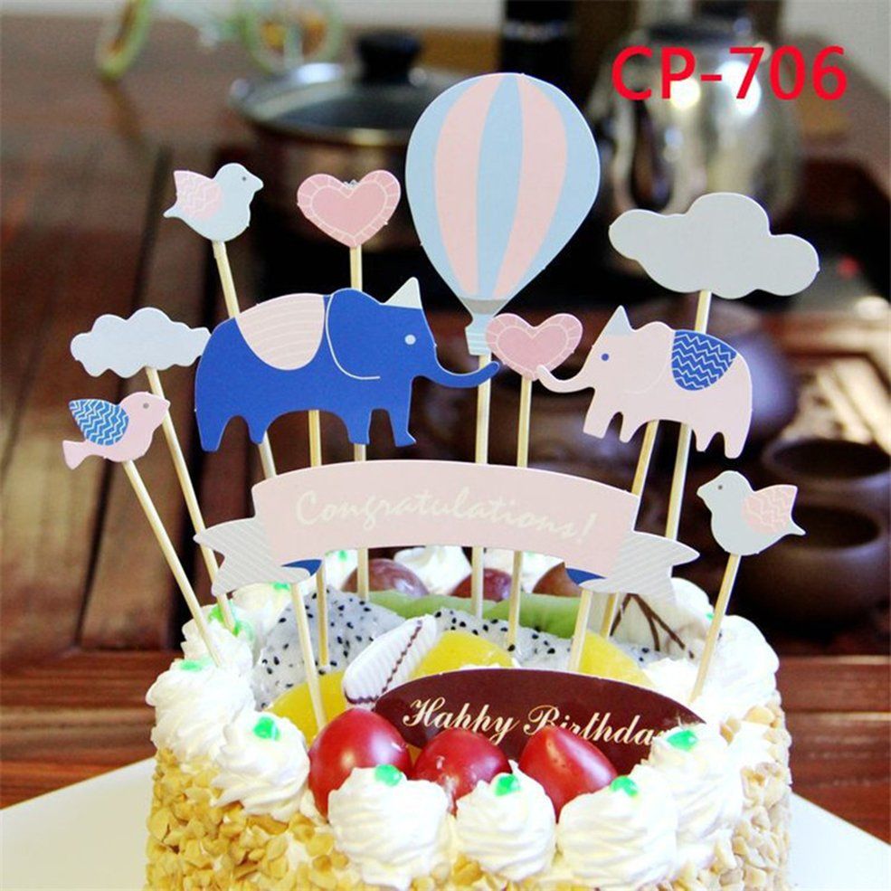MA Compact Cake Insert Card Birthday Cake Decor Birthday Party Decoration