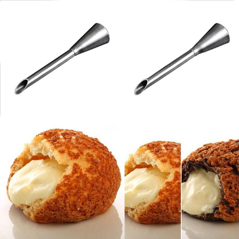 1Pcs High Quality Puffs Cream Icing Piping Nozzle Tip Stainless Steel Long Puff Nozzle Tip Decorating Tool Pastry Decoration Tools