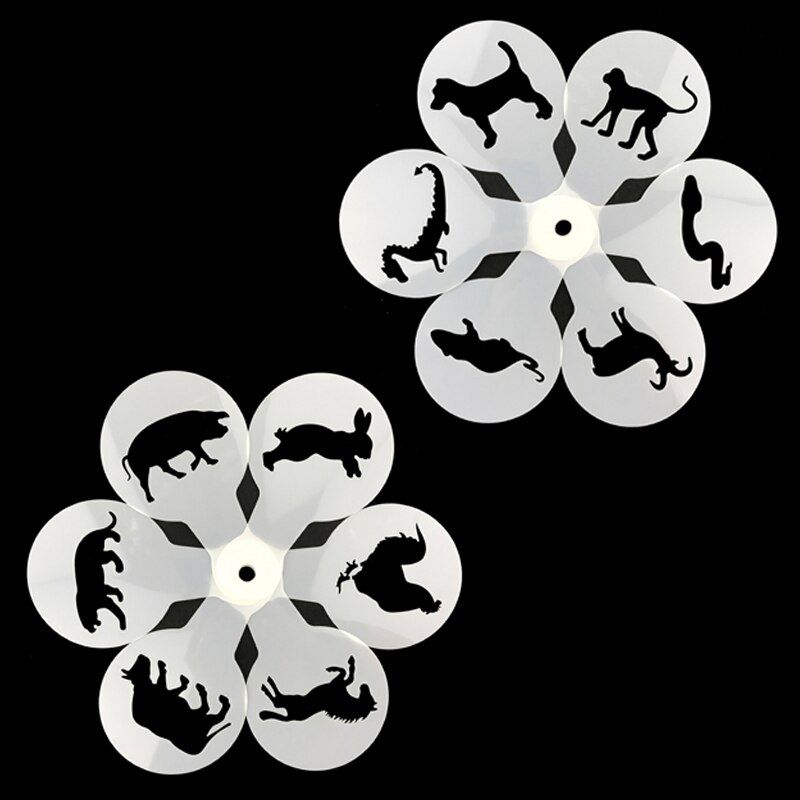 12 Chinese zodiac Animals Stencil Mold Coffee Milk Cake Moulds Cupcake Template Barista Strew Pad Duster Spray Tools FQ4182