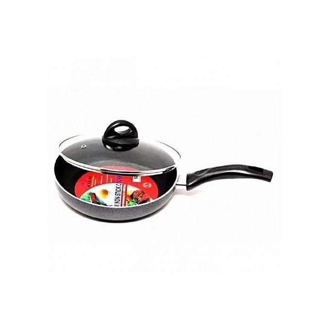 Improved Non-Stick 22 CM Fry Pan With COD Glass Lid