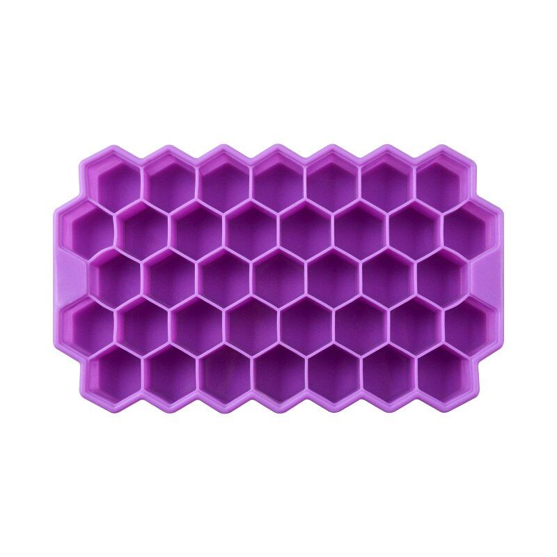 ZK30 Honeycomb Ice Cube Trays with Removable Lids Silica Ice Cube Mold