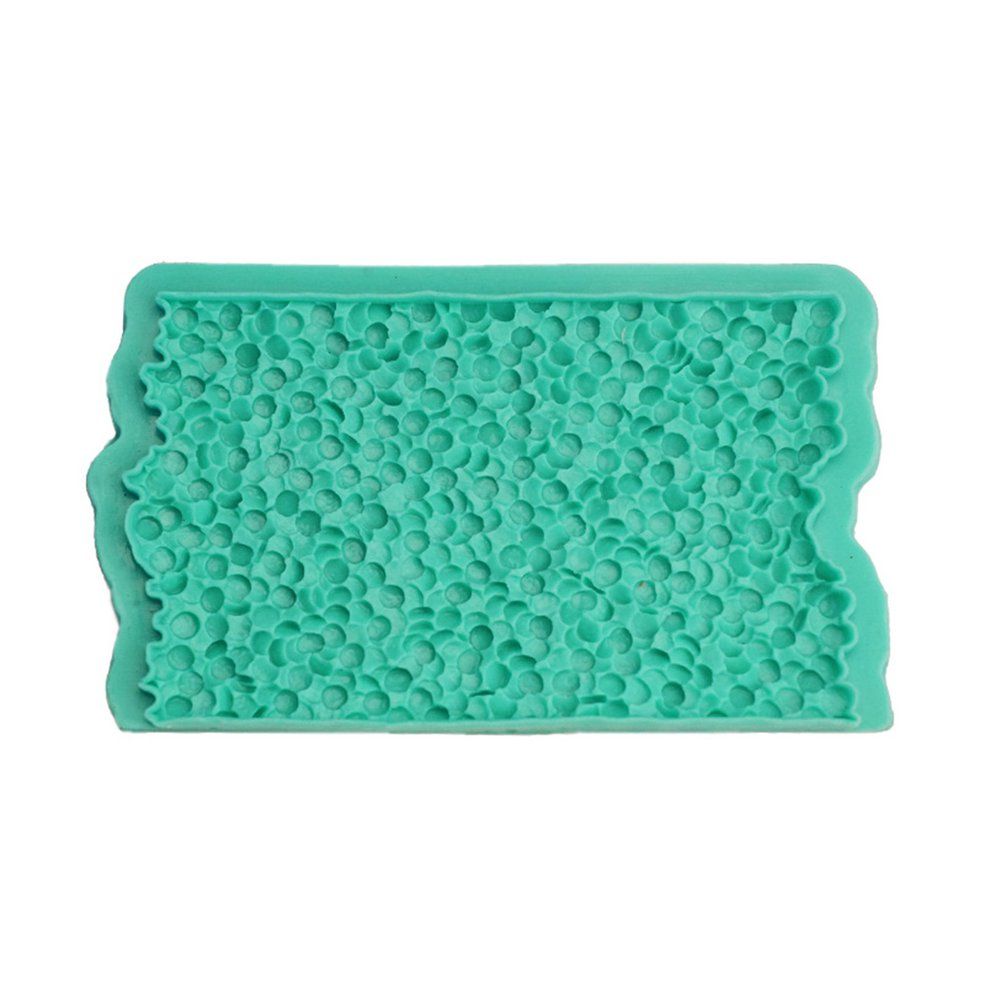 194616 Fondant Silicone Cake Mold Baking Diy Animal Hair Texture Clay Tool - green