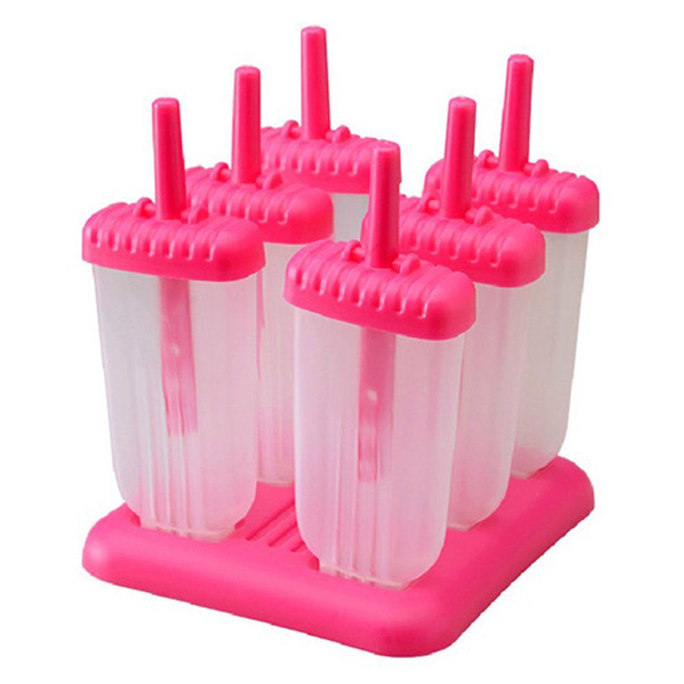 Popsicle Ice Pop Maker Molds 6 Pack Green BPA Free Ice Popsicles Mold Ice Pops