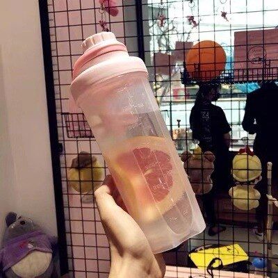 Spring Shaker Scale Pure Color Protein Powder Shaker Bottle Shaker Coffee Shaker Sport Food Protein Shake Sports Shakers