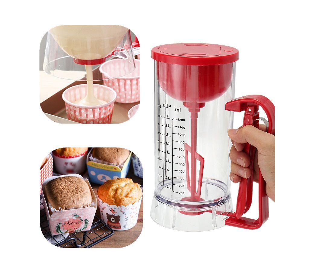 Manual Pancake Cupcake Waffles Batter Mixer Dispenser Maker Machine