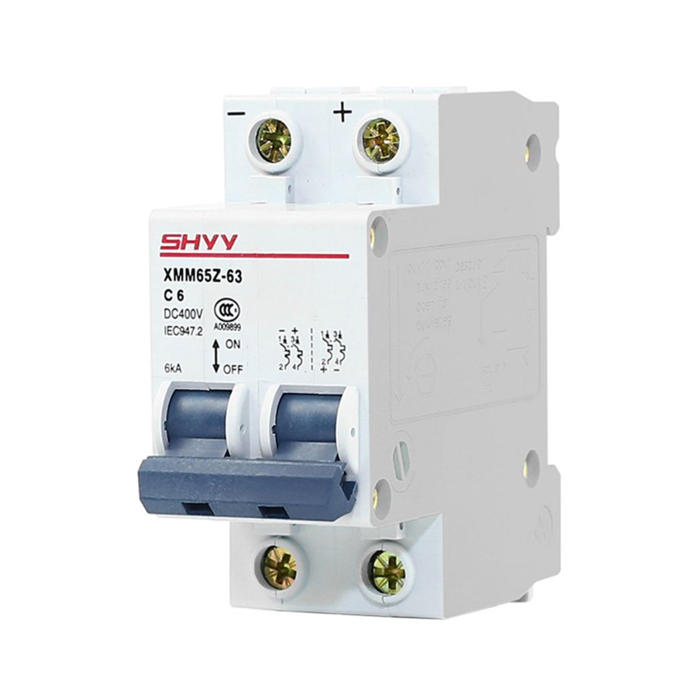 Yfashion DC MCB Circuit Breaker for Solar voltaic Models:2P6A