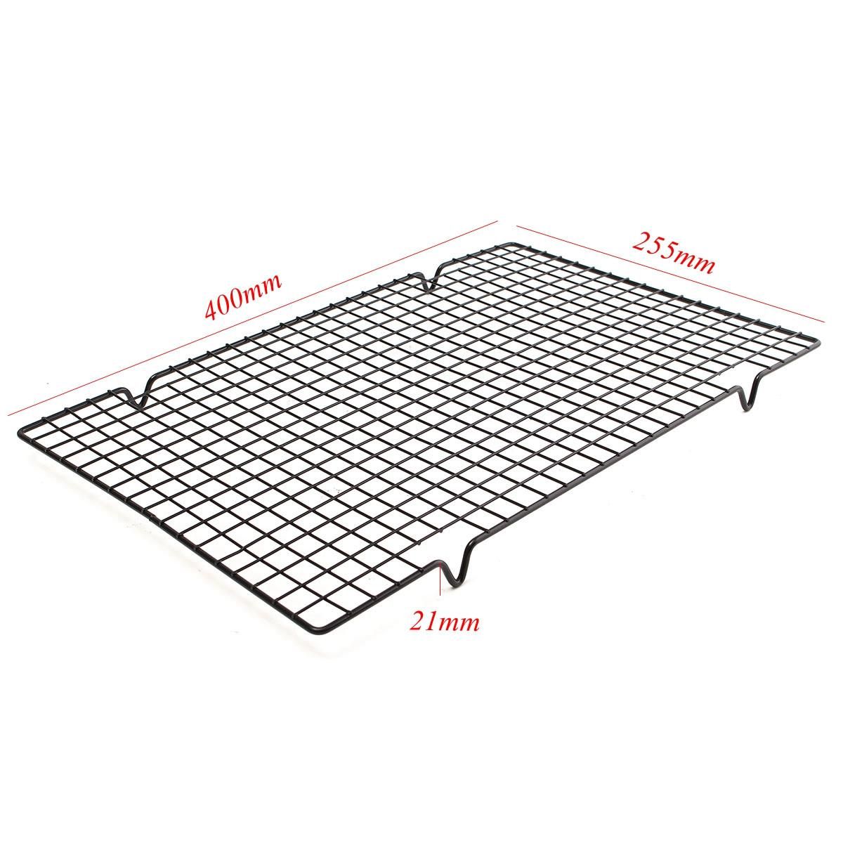 Nonstick Cooling Mesh Kitchen Rack Grid Baking Cookie Biscuit Cake Drying Stand Wire Pan -