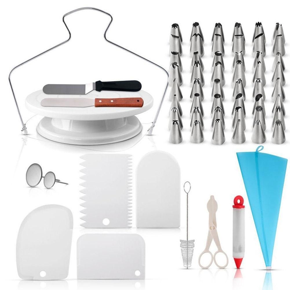 46Pcs/Set Fondant Cake Decorating Cutter Tools Mold
