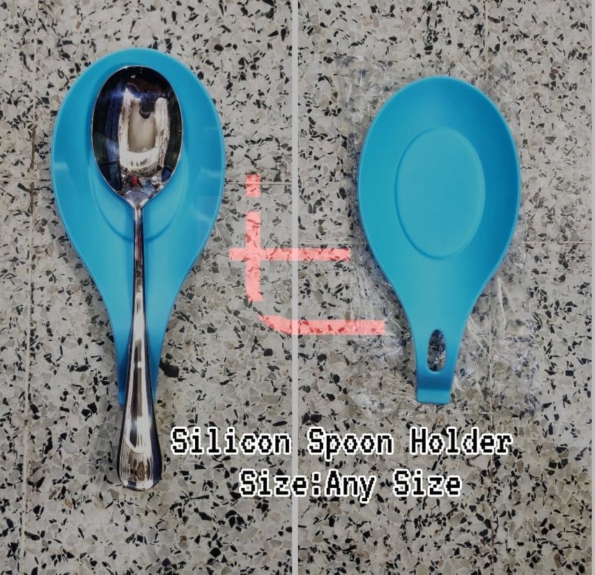 Fire Proof Silicon Spoon Holder-Any Size