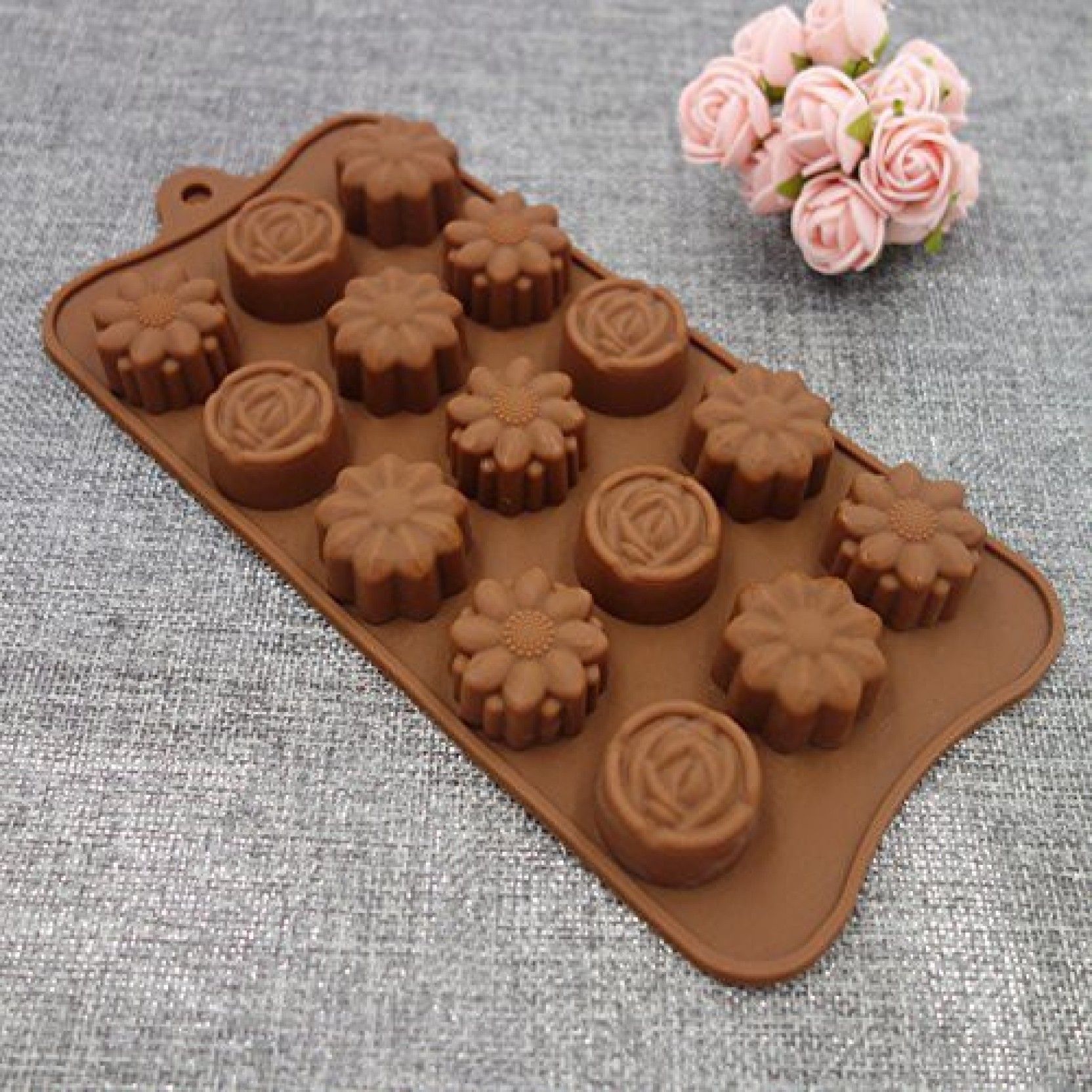 3D Flowers Shape Moulds Silicone Mold Cake Mousse For Ice Creams Chocolates Pastry Art Pan Dessert Bakeware Cake Decorating Tools