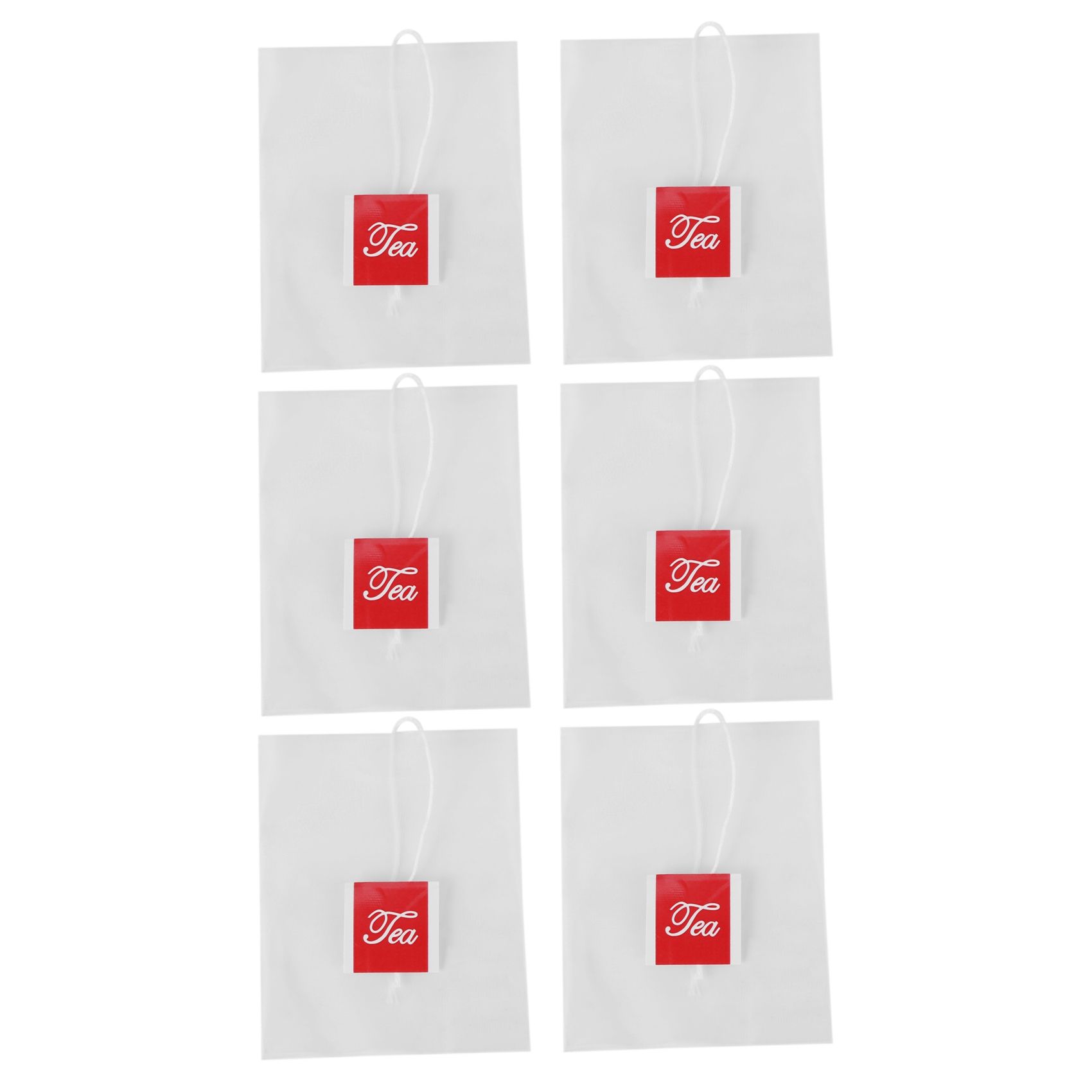 3000Pcs 5.5 X 7Cm Pyramid Tea Bag Filter Nylon Tea Bag Single String Label Transparent Empty Tea Bag