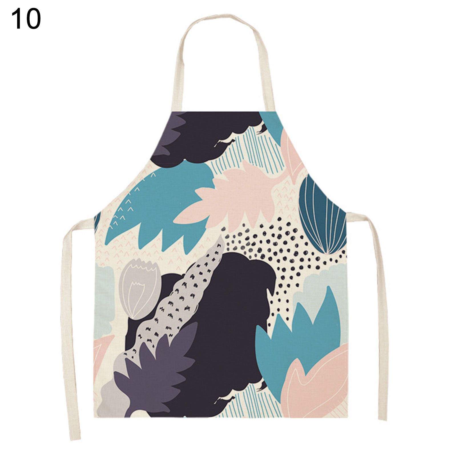 Women Apron Wear-resistant Lovely Men Women Cooking Bib Apron