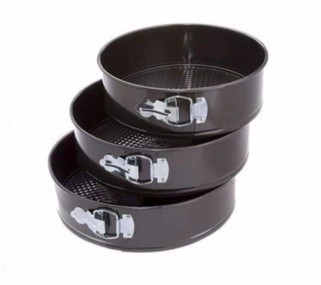 Round shaped cake molds- 3 pieces 