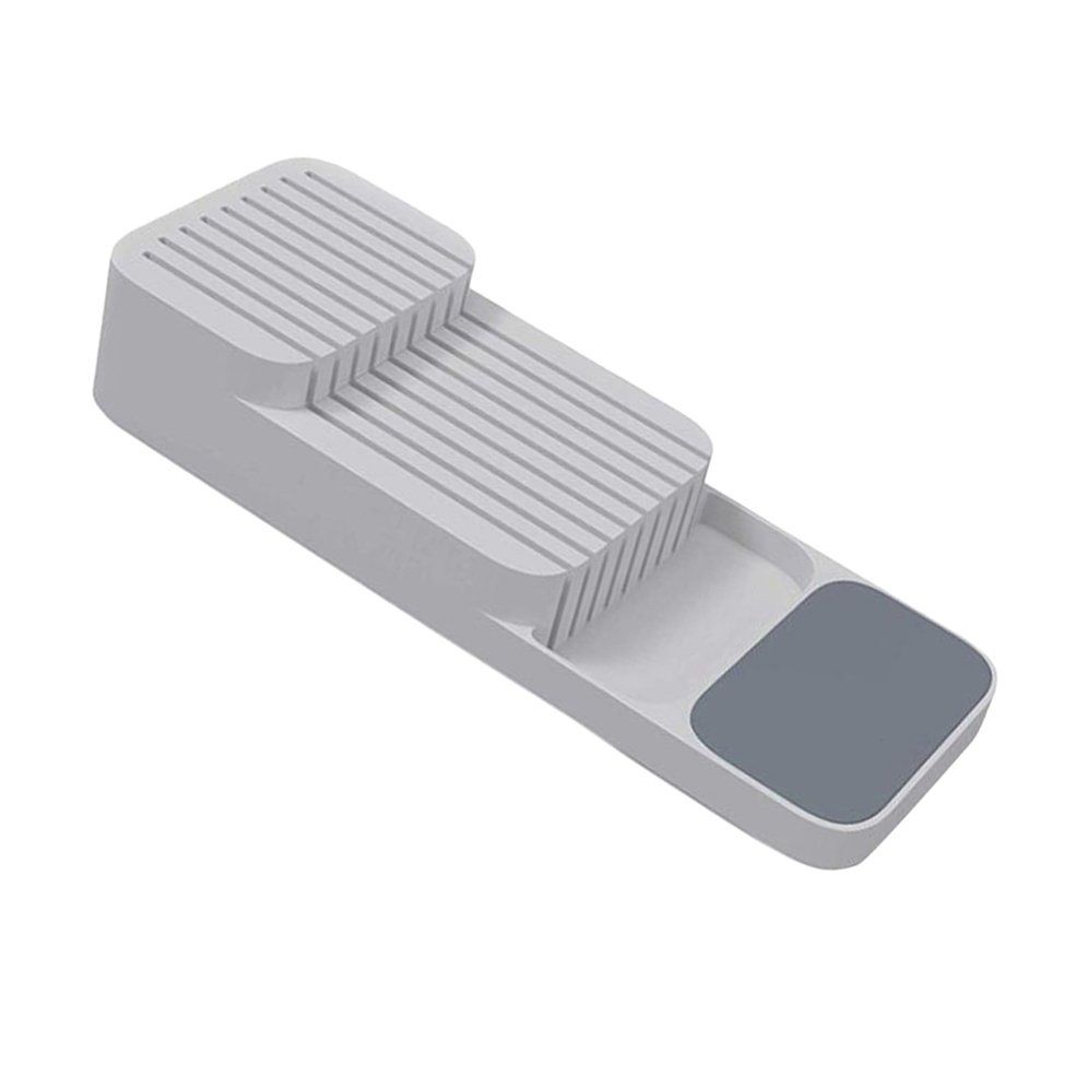Plastic Knife Block Holder Drawer Knives Forks Spoons Storage Rack Knife Stand