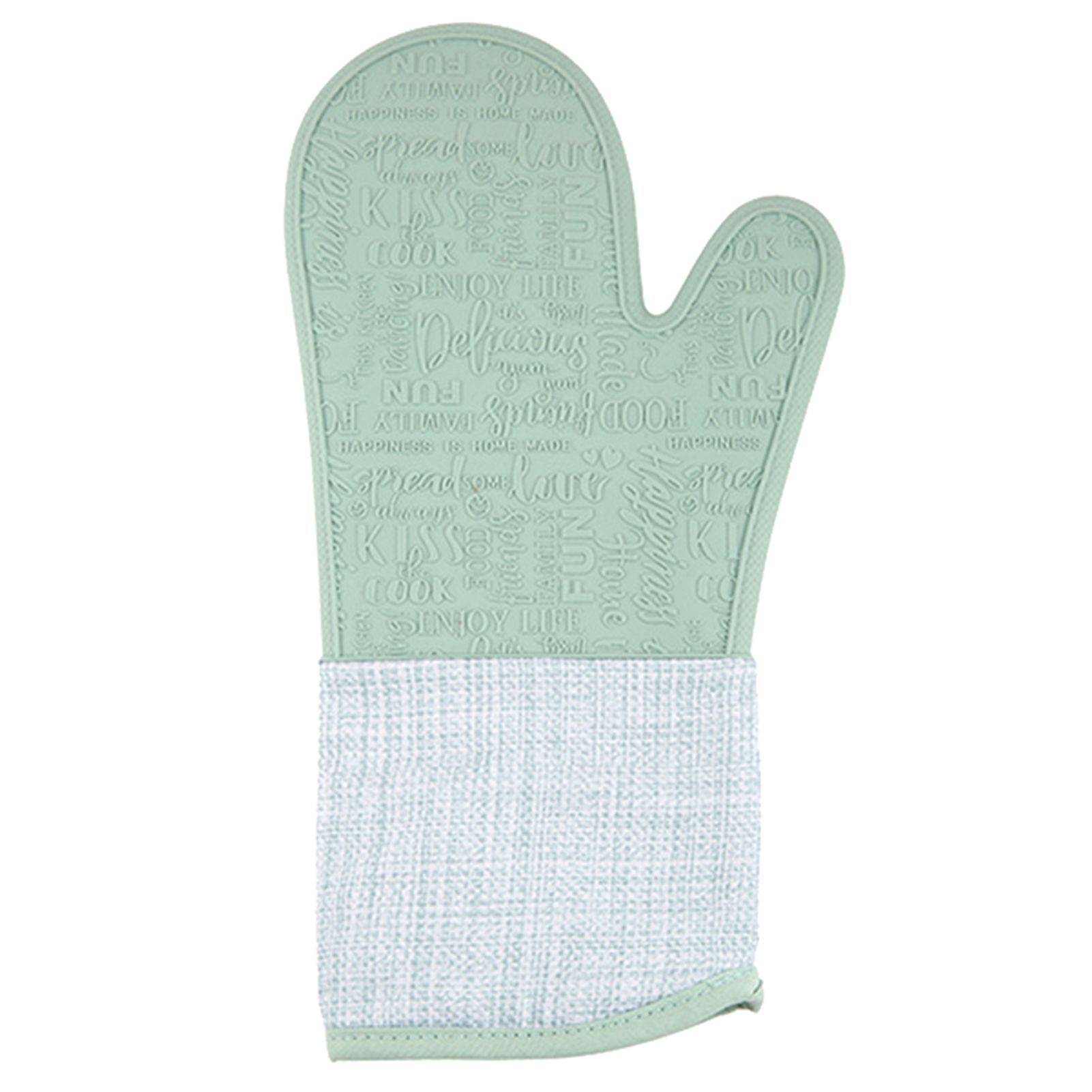 1Pc Insulated Glove Waterproof Non-slip Silicone Heat Resistant Thick Oven Mitt for Kitchen