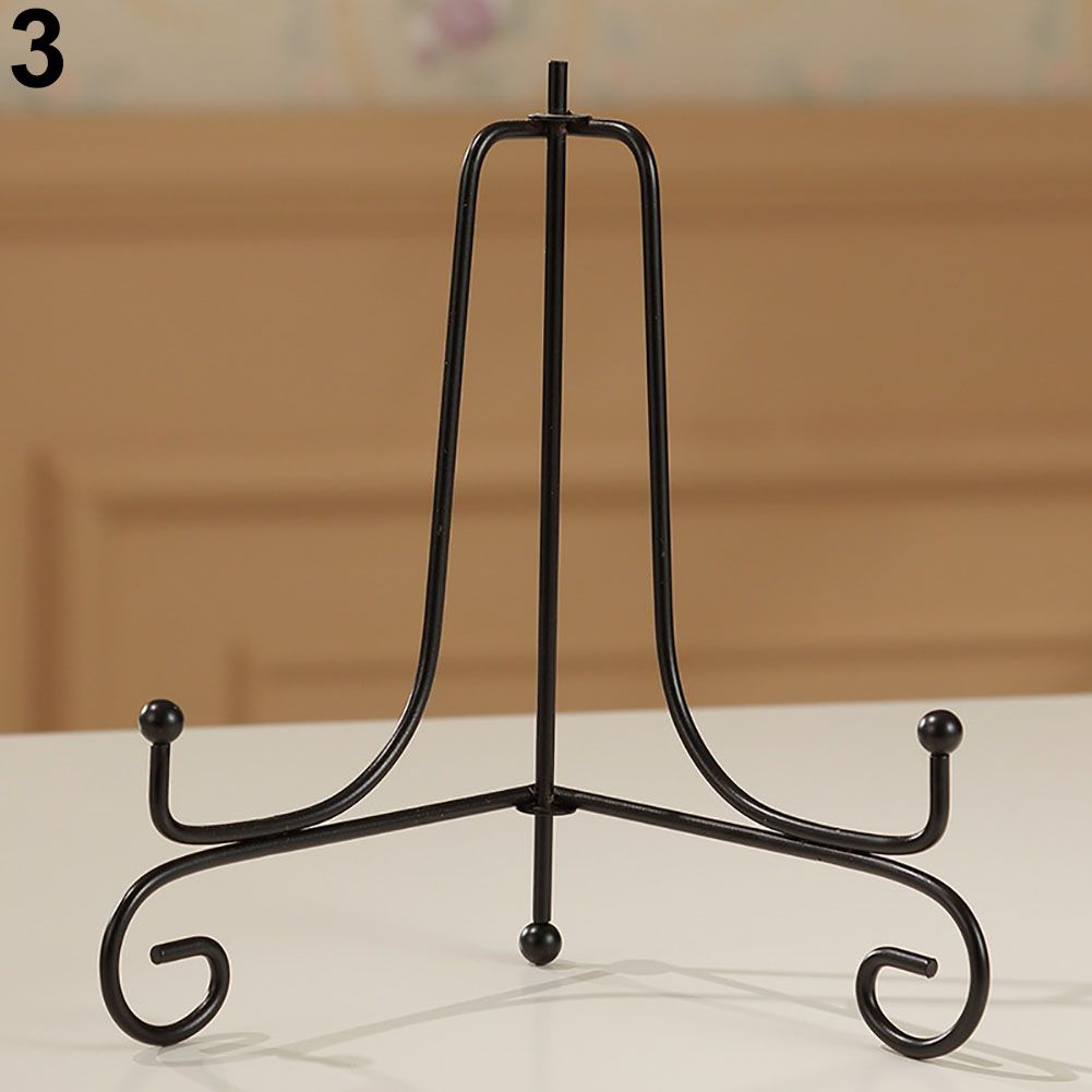 4-12inch Iron Easel Bowl Plate Art Photo Picture Frame Holder Book Display Stand