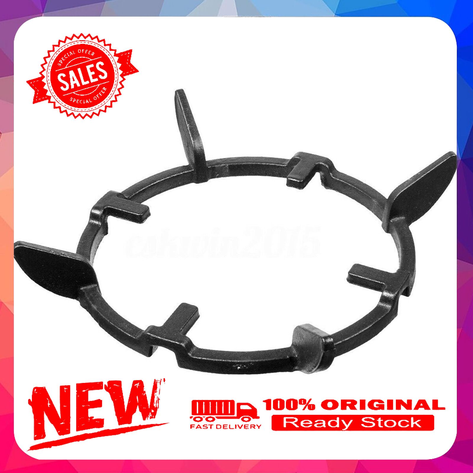 Wok Stand Stable Non Slip Iron Cast Iron Wok Ring for Microwave Ovens